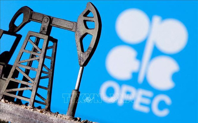 Hình ảnh 3D về biểu tượng Tổ chức Các nước xuất khẩu dầu mỏ (OPEC). Ảnh: REUTERS/TTXVN