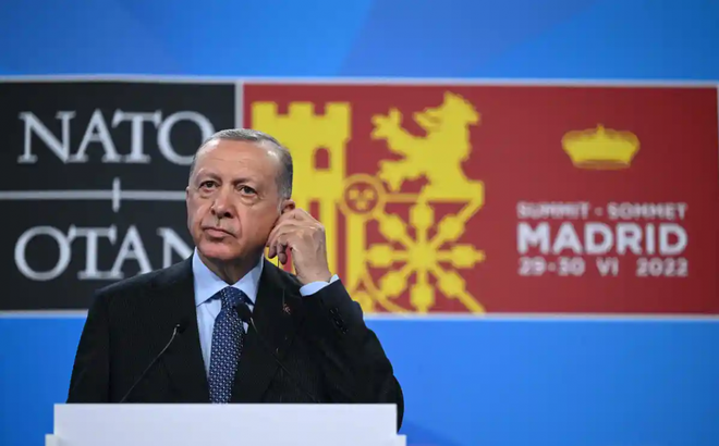 Tổng thống Thổ Nhĩ Kỳ Recep Tayyip Erdogan. (Ảnh: AFP)