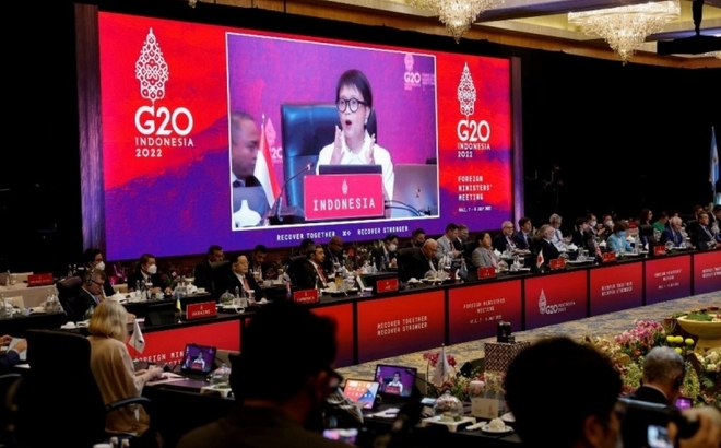 Hội nghị Ngoại trưởng G20. Ảnh: Jakarta Post.