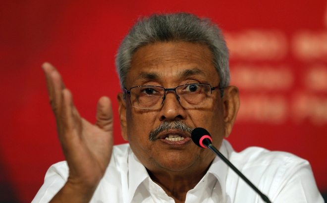 Tổng thống Sri Lanka Gotabaya Rajapaksa đã ký đơn từ chức. Ảnh: AP