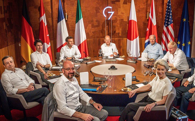 Các lãnh đạo G7. Ảnh: getty