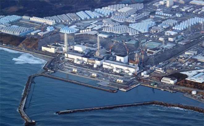 Nhà máy điện hạt nhân Fukushima, phía bắc Tokyo. Ảnh: AP