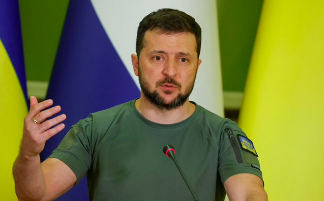 Tổng thống Ukraine Volodymyr Zelensky. (Ảnh: Reuters)