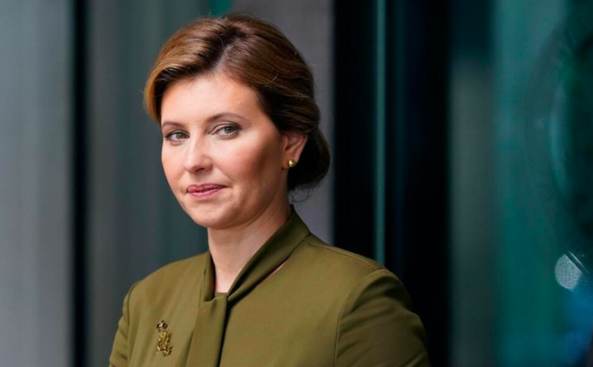 Đệ nhất phu nhân Ukraine Olena Zelenska. (Ảnh: AP)