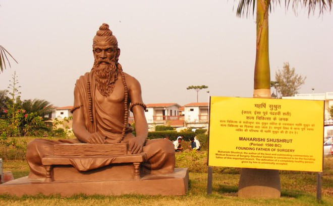 Tượng của Sushruta ở Patanjali Yogpeeth, thành phố Haridwar, Ấn Độ.