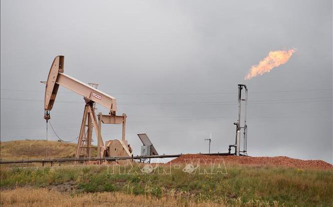 Đường ống dẫn khí đốt ở Williston, North Dakota, Mỹ. Ảnh: AFP/TTXVN