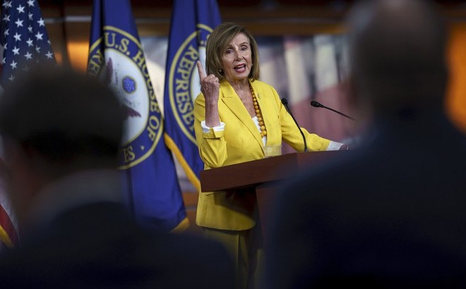 Chủ tịch Hạ viện Mỹ Nancy Pelosi. Ảnh: AP