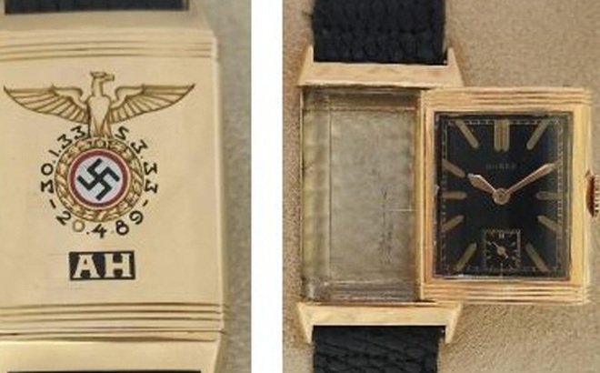 Chiếc đồng hồ đeo tay được cho là của Adolf Hitler - Ảnh: SKYNEWS