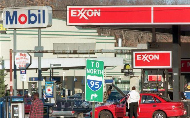 Cửa hàng của Exxon Mobil tại Washington, DC. Ảnh: AFP/TTXVN