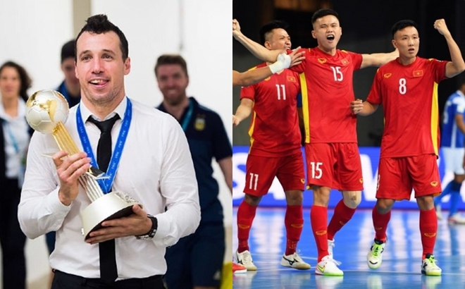 HLV Giustozzi Diego Raul từng vô địch World Cup Futsal trước khi dẫn dắt ĐT Futsal Việt Nam.