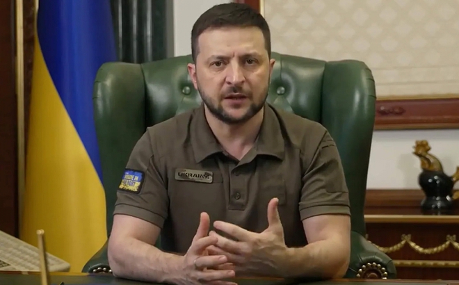 Tổng thống Ukraine Zelensky. Ảnh: KT