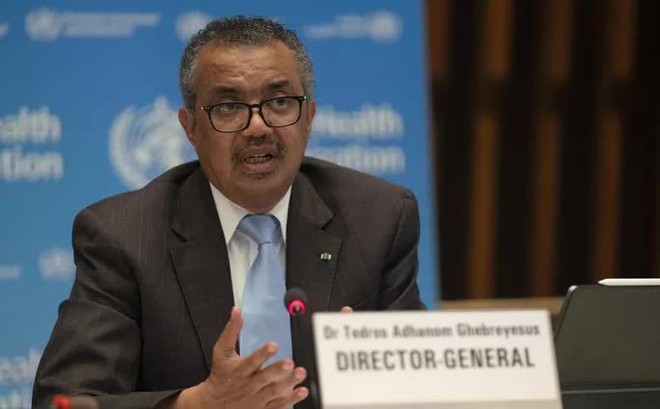 Tổng giám đốc WHO Tedros Adhanom Ghebreyesus tại một cuộc họp báo - Ảnh: WHO