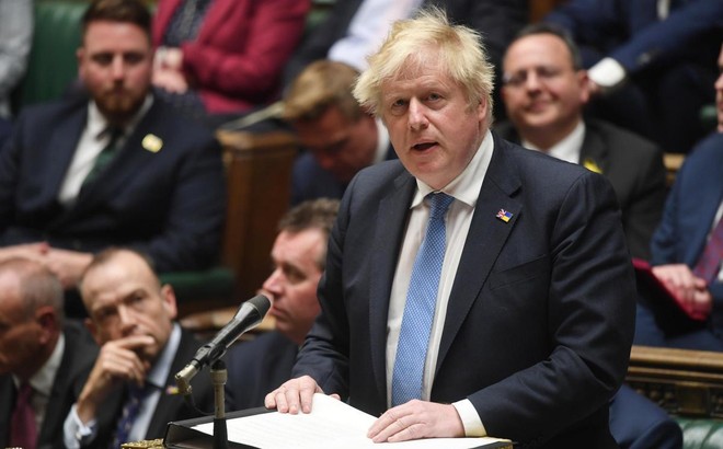 Thủ tướng Anh Boris Johnson tại phiên chất vấn của Hạ viện. Ảnh: Telegraph