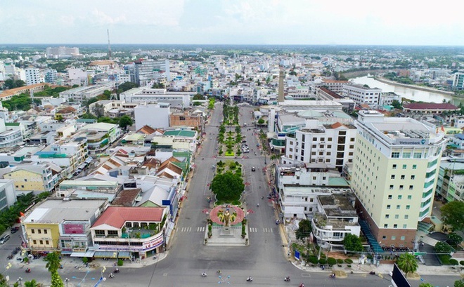 Một góc TP. Long Xuyên. Ảnh: Internet