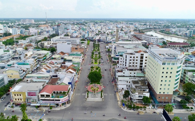 Một góc TP. Long Xuyên. Ảnh: Internet