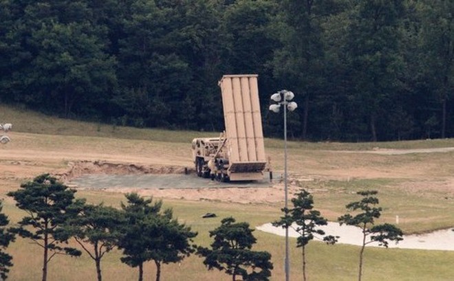 THAAD được triển khai tại huyện Seongju, tỉnh Gyeongsang Bắc - Hàn Quốc hồi năm 2017. Ảnh: REUTERS