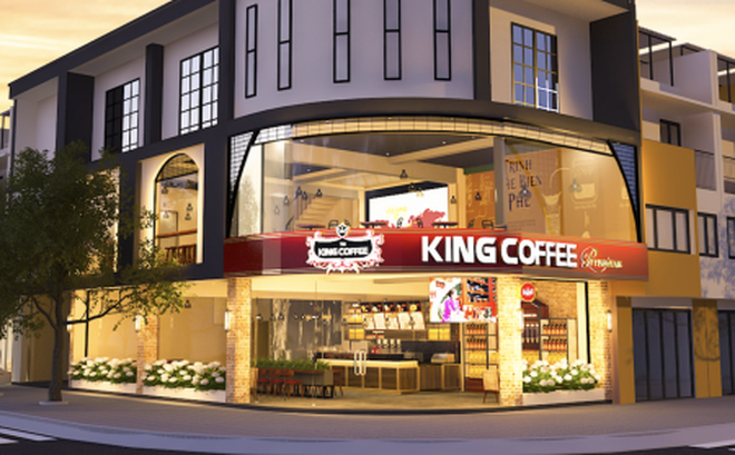 Phối cảnh một cửa hàng King Coffee. Ảnh: Internet