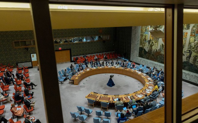 Hội đồng Bảo an Liên hợp quốc họp về vấn đề duy trì hòa bình và an ninh ở Ukraine tại trụ sở Liên hợp quốc ngày 29/7. Ảnh: Reuters