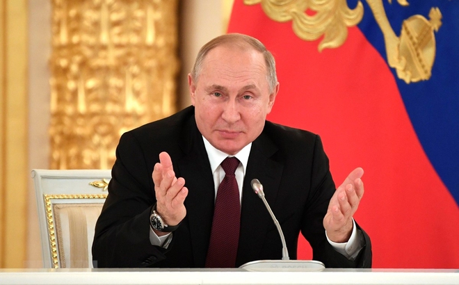 Tổng thống Nga Vladimir Putin tại Điện Kremlin ở Moskva, Nga. Ảnh: AFP/TTXVN