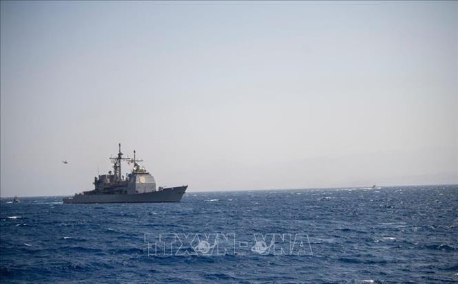 Hải quân Mỹ và Israel diễn tập trên Biển Đỏ. Ảnh tư liệu: TTXVN phát