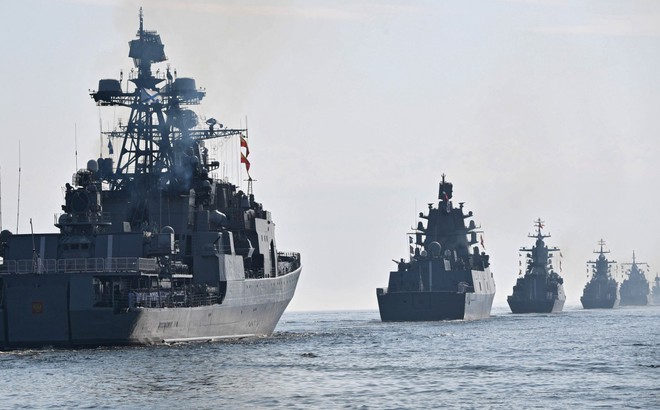 Đội tàu chiến của Nga tham gia cuộc tập trận ở Biển Đen. Ảnh minh họa: TASS