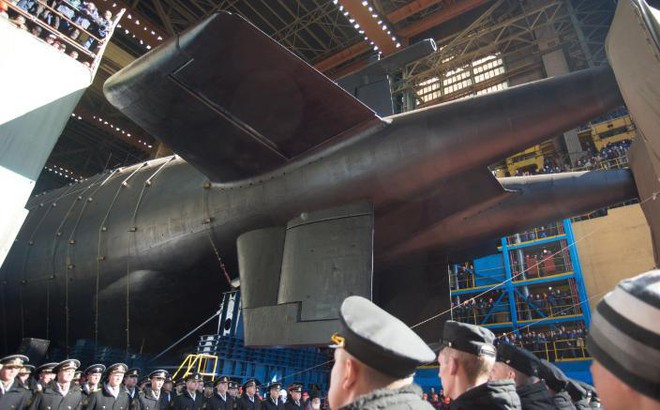 Một phần của tàu ngầm Belgorod. Ảnh: CNN