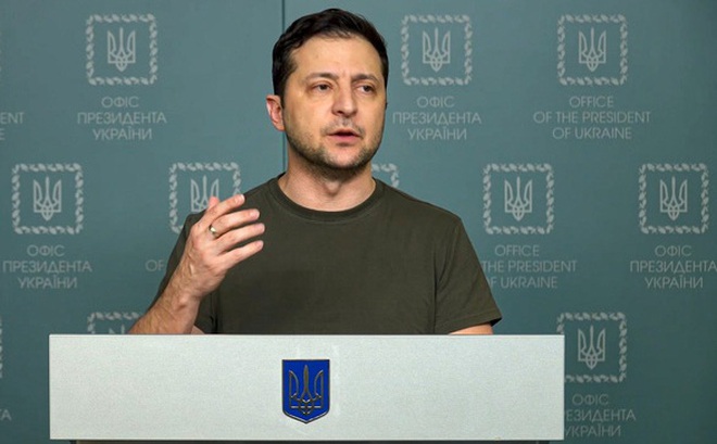 Tổng thống Ukraine Volodymyr Zelensky - Ảnh: AP