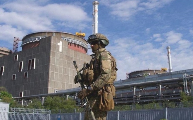 Nhà máy điện hạt nhân Zaporizhzhia. (Ảnh: AFP)
