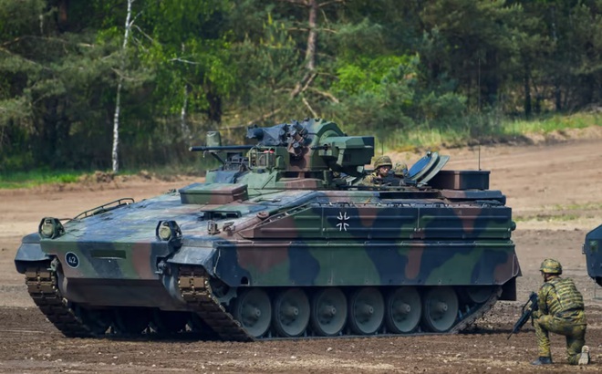 Một xe chiến đấu bọc thép Marder của lực lượng vũ trang Đức. Ảnh: AFP