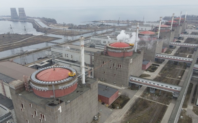 Nhà máy điện hạt nhân Zaporizhzhia. Ảnh: Sputnik