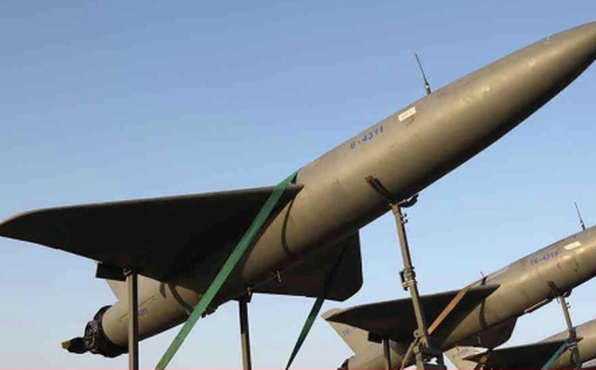 Máy bay không người lái "cảm tử" Arash-1 của quân đội Iran. (Ảnh: Sputnik)