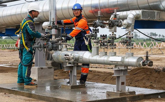 Từ cuối tháng 8 đến nay, tập đoàn Gazprom của Nga đã khóa đường ống dẫn khí đốt Dòng chảy phương Bắc I (Nord Stream 1), đẩy giá khí đốt tại châu Âu tăng vọt 30% vào đầu tháng 9. Ảnh: RIA Novosti