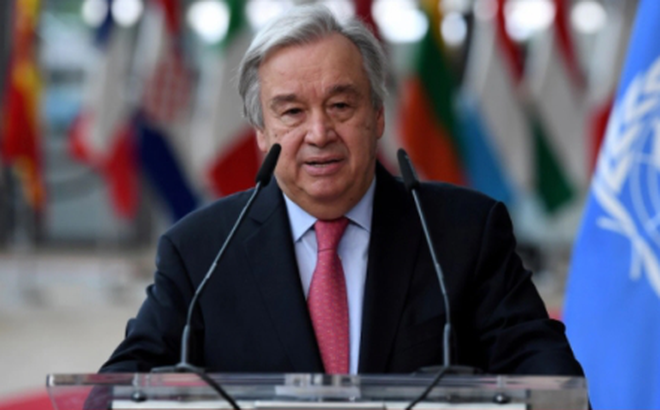 Tổng thư ký Liên hợp quốc Antonio Guterres. (Ảnh: AP)