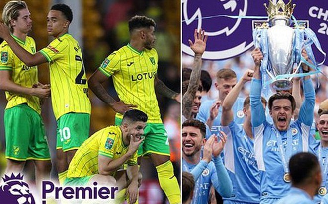 Đội cuối bảng Norwich tăng tiền thưởng cao nhất từ trước tới nay, nhưng nhà vô địch Man.City giảm 10 triệu.