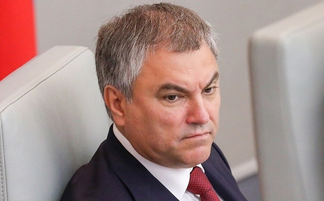 Chủ tịch Duma Quốc gia Nga (Hạ viện Nga) Vyacheslav Volodin. Ảnh: Tass