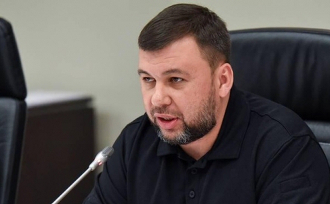 Lãnh đạo Cộng hòa Nhân dân tự xưng Donetsk Denis Pushilin. Ảnh: TASS