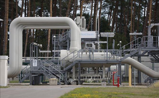 Đường ống dẫn khí đốt Dòng chảy phương Bắc 1 tại Lubmin, Đức ngày 30/8/2022. Ảnh: AFP/TTXVN