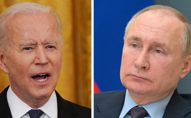 Tổng thống Mỹ Biden và Tổng thống Nga Putin. Ảnh: BBC.