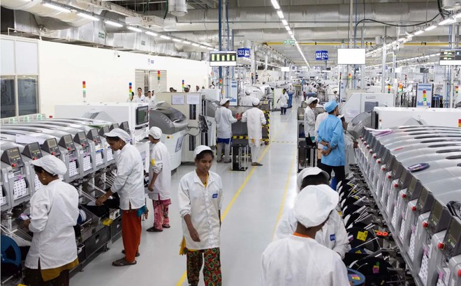 Một nhà máy của Foxconn ở Ấn Độ năm 2019. Apple có kế hoạch chuyển một phần sản xuất iPhone 14 sang Ấn Độ. Ảnh: Bloomberg.