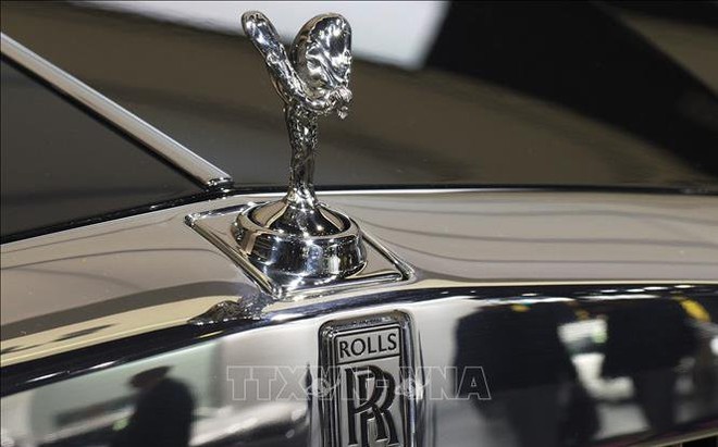 Biểu tượng hãng xe Rolls-Royce. Ảnh: AFP/TTXVN