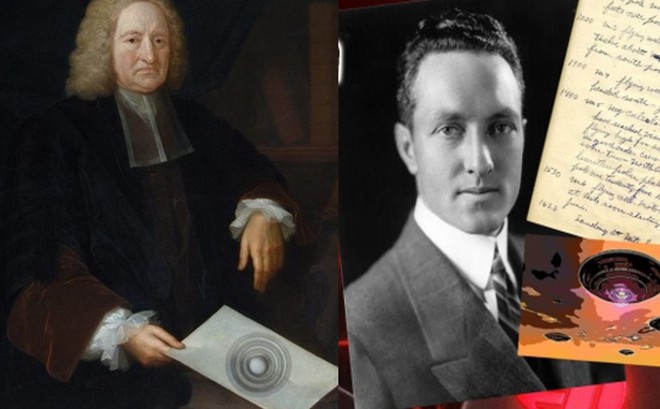 Nhà thiên văn, địa vật lý Edmond Halley (1656 - 1742) (bên trái) và Đô đốc Richard E. Byrd (1888 - 1957).