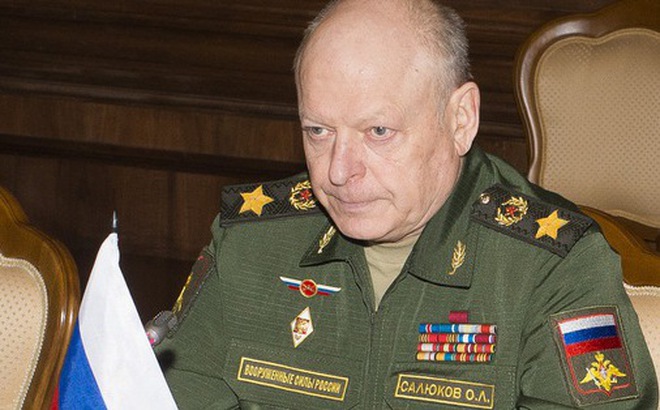 Tư lệnh lục quân Nga Oleg Salyukov, người vừa được bổ nhiệm làm một trong các phó chỉ huy chiến dịch quân sự của Nga ở Ukraine - Ảnh: ENG. MIL.RU