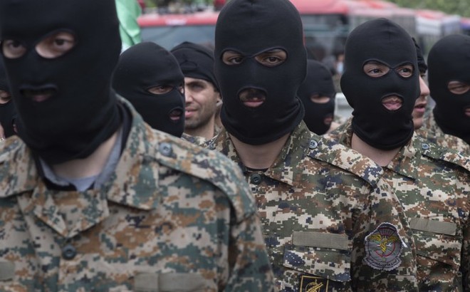 Các thành viên thuộc lực lượng Vệ binh Cách mạng Hồi giáo Iran. Ảnh: Getty Images