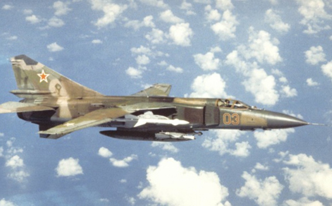 Tiêm kích Mig-23 của Liên Xô. Ảnh: War History.