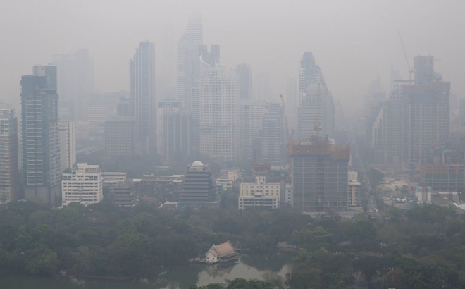 Ô nhiễm không khí tại thủ đô Bangkok, Thái Lan. Ảnh: Reuters