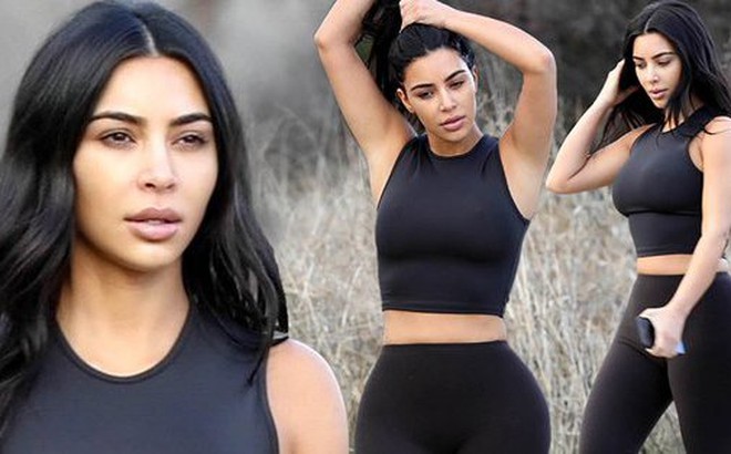Kim Kardashian không bao giờ quên chuyện tập thể dục để giữ dáng.