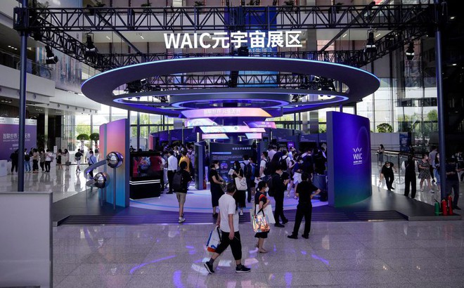 Hội chợ Trí tuệ Nhân tạo Thế giới tại Thượng Hải (Trung Quốc) ngày 1/9/2022. Ảnh: Reuters