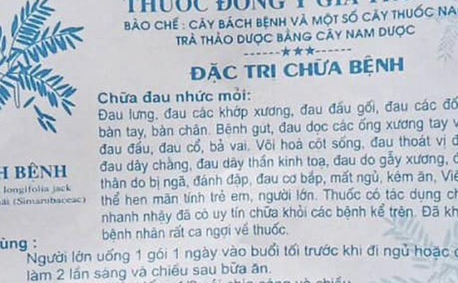 Thuốc mà bệnh nhân sử dụng. Ảnh: BVCC