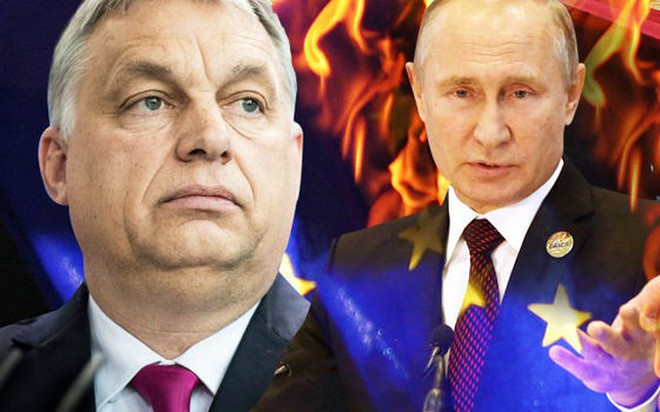 Thủ tướng Hungary Viktor Orban (trái) và Tổng thống Nga Vladimir Putin