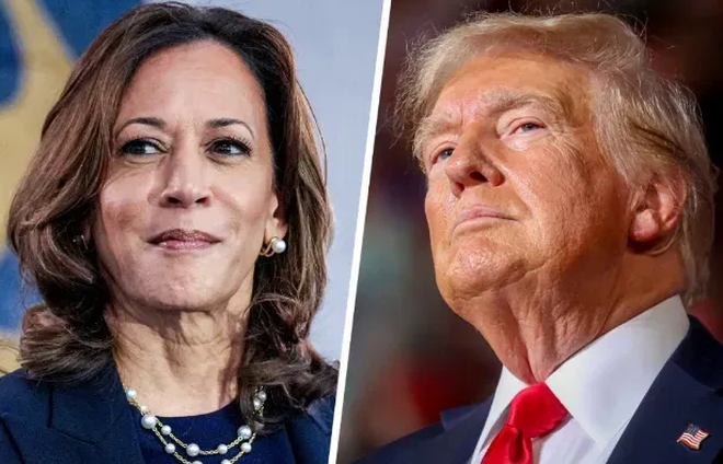 Phó Tổng thống Kamala Harris và cựu Tổng thống Donald Trump (Ảnh: Getty)